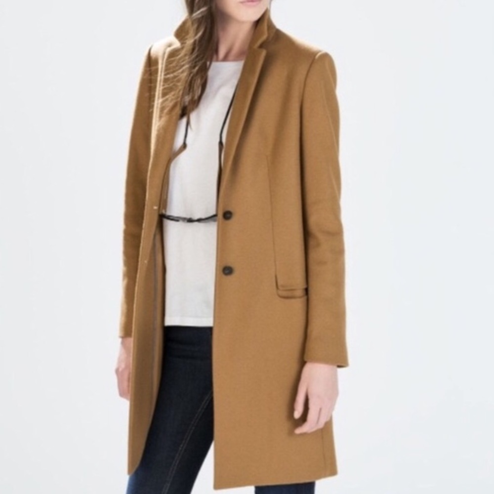 Tan Zara coat XS